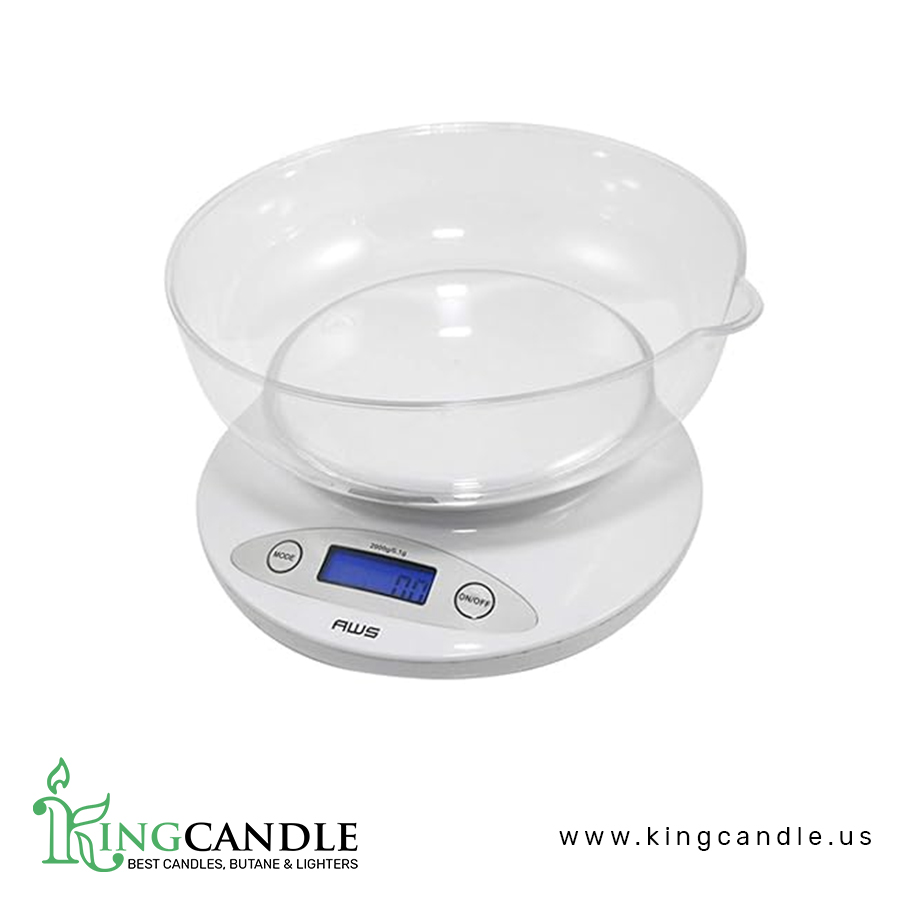 AMERICAN WEIGH SCALES Precision Digital Kitchen Food Weight Scale with Removable Bowl – 2000g x 0.1G