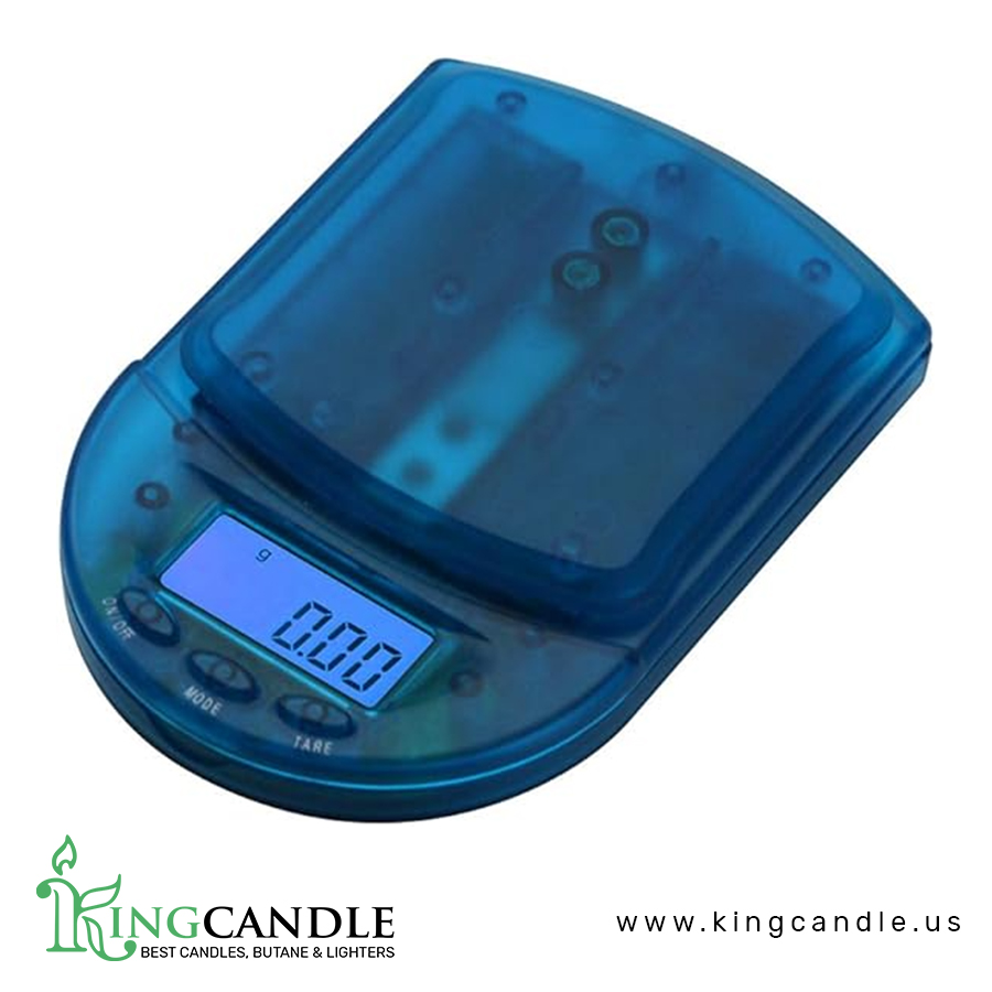 AMERICAN WEIGH SCALES S BCM Series Precision Digital Pocket Weight Scale – 650G x 0.1G (Clear Blue