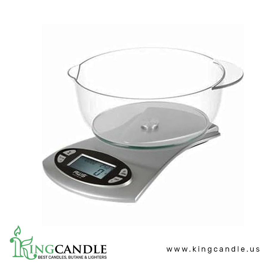 American Weigh Scales Kitchen Pro-5Kg Kitchen Scale with Bowl – 5000G X 0.1 – Silver